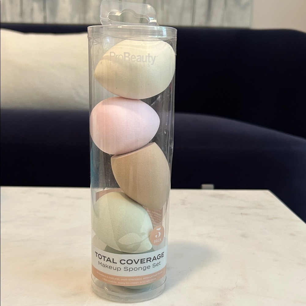 ProBeauty Total Coverage Makeup Sponge Set - Pastel Multi